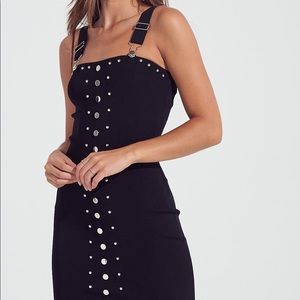 Little black dress with metal details